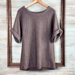 Eileen Fisher gray wool sweater Size Small